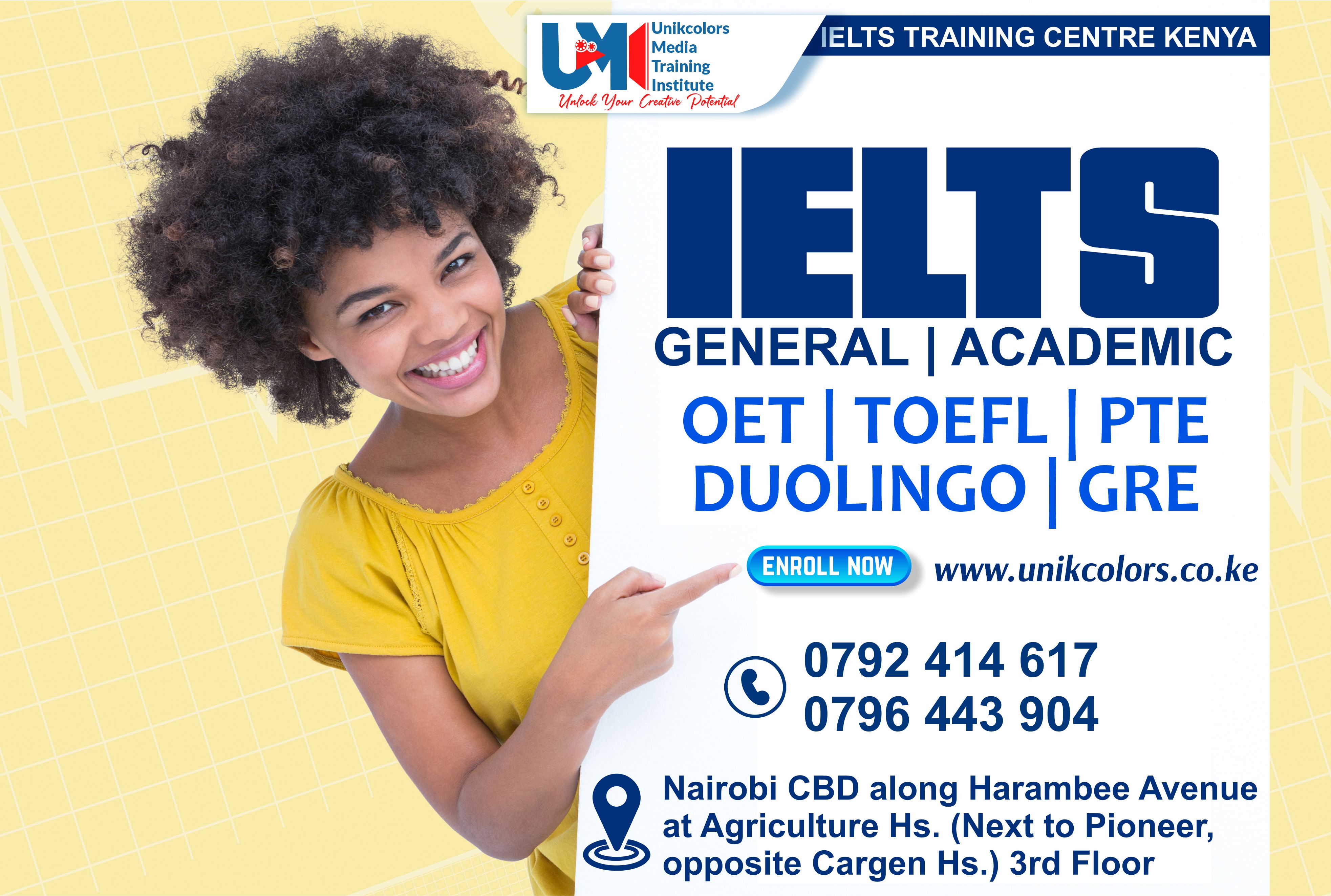 IELTS TRAINING CENTRE KENYA - IELTS PREPARATION | OET | TOEFL | PTE | GRE | DUOLINGO